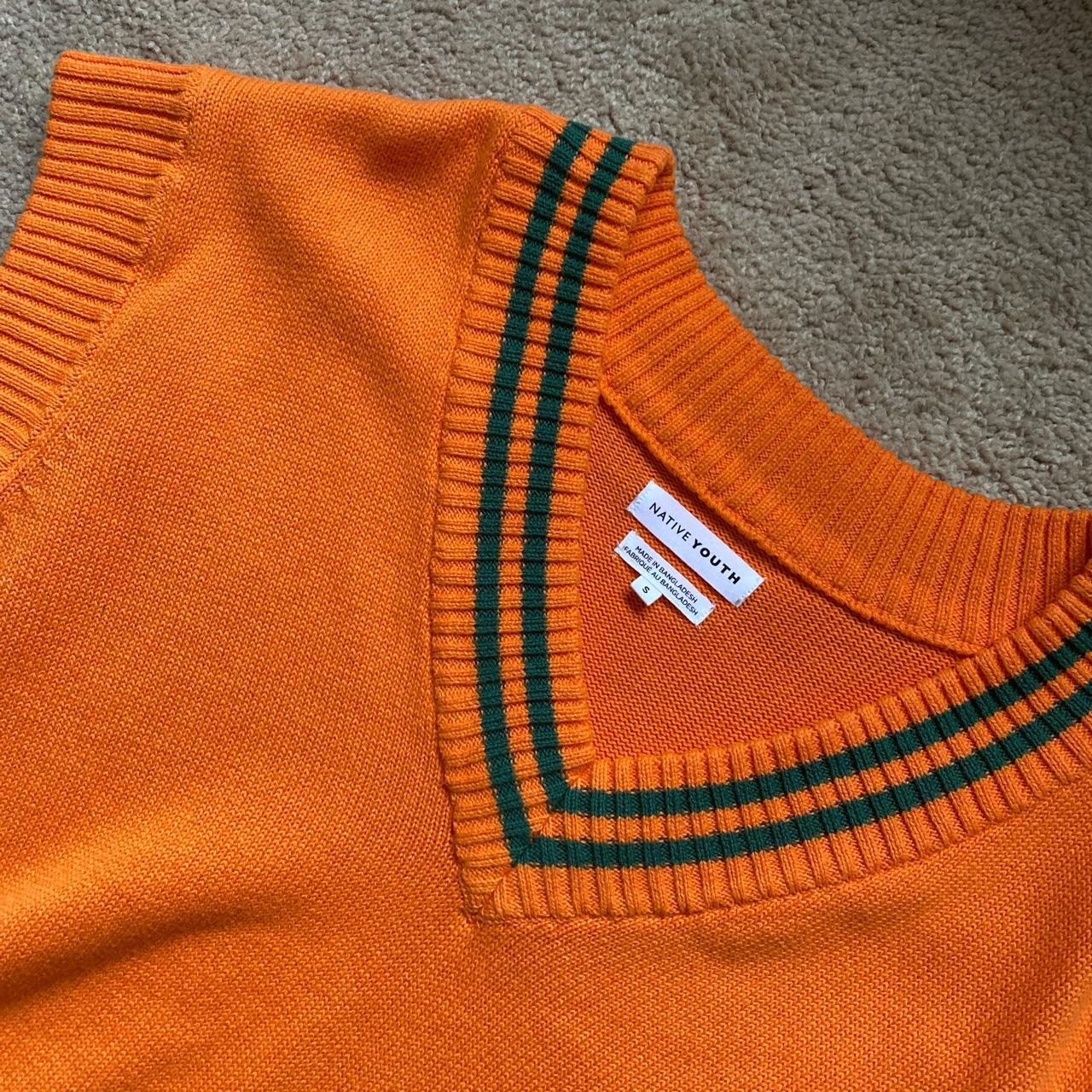 Native Youth Women's Green and Orange Jumper (2)