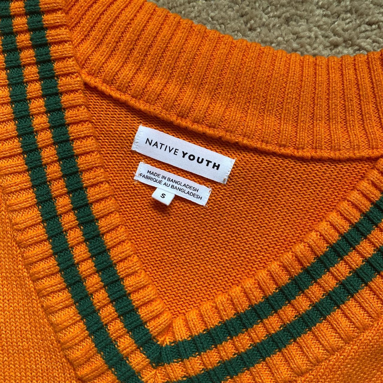 Native Youth Women's Green and Orange Jumper (3)