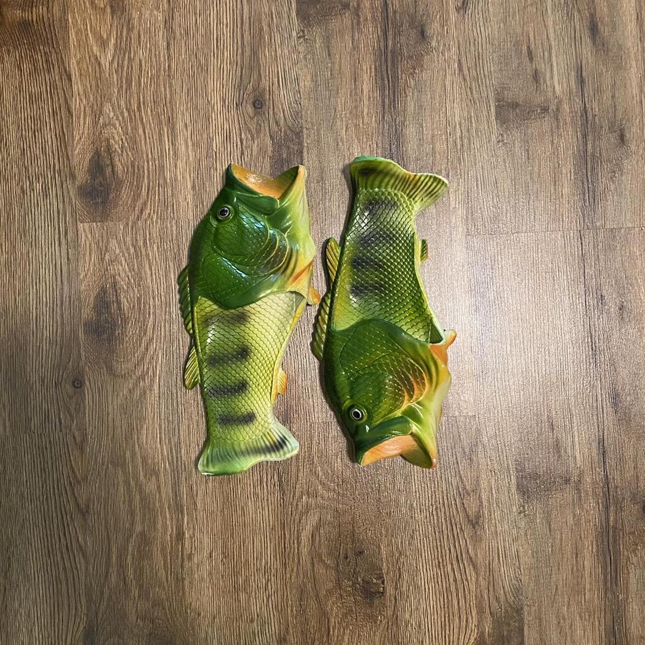 Bass Fish Comedy Slippers Great condition Feel... - Depop