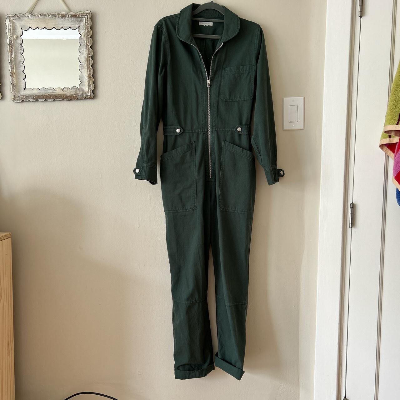 Outerknown jumpsuit. Hunter green. So comfortable - Depop