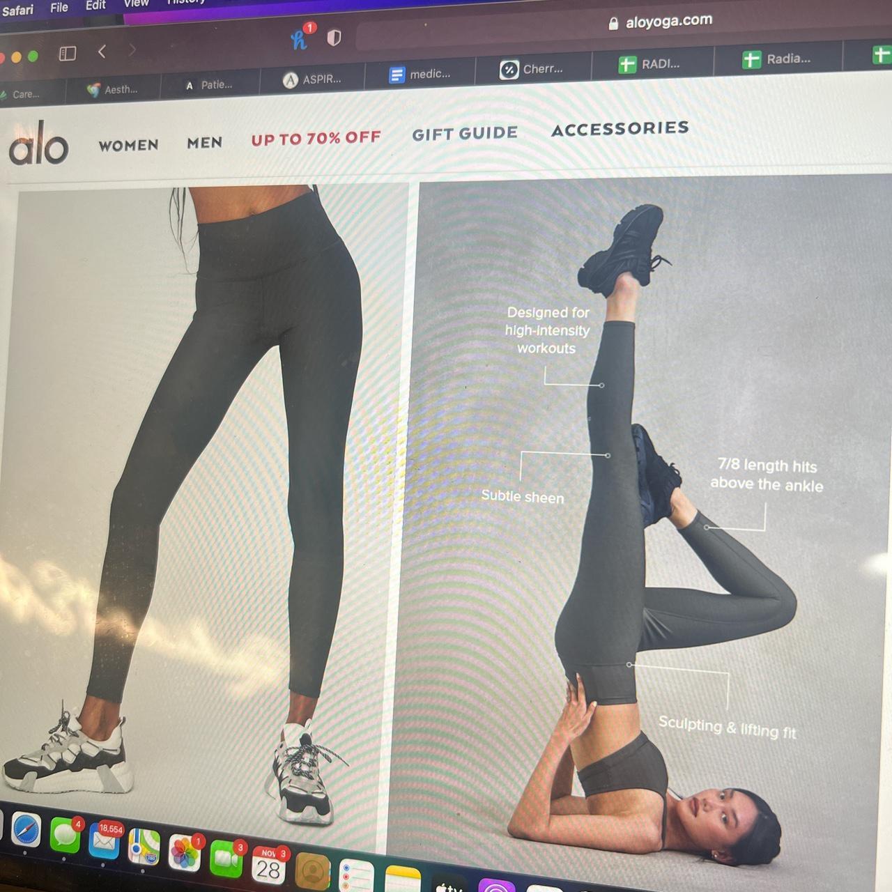 Alo Yoga Women's Grey Leggings (2)