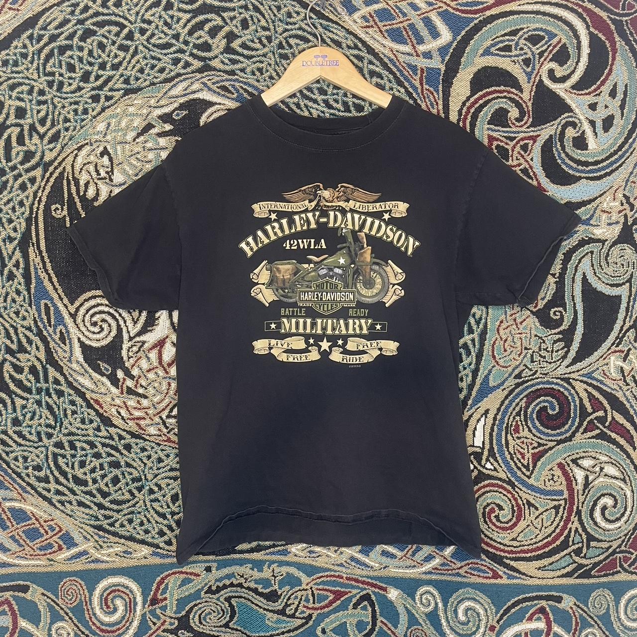 Harley Davidson Military Overseas Tour Shirt - Size... - Depop