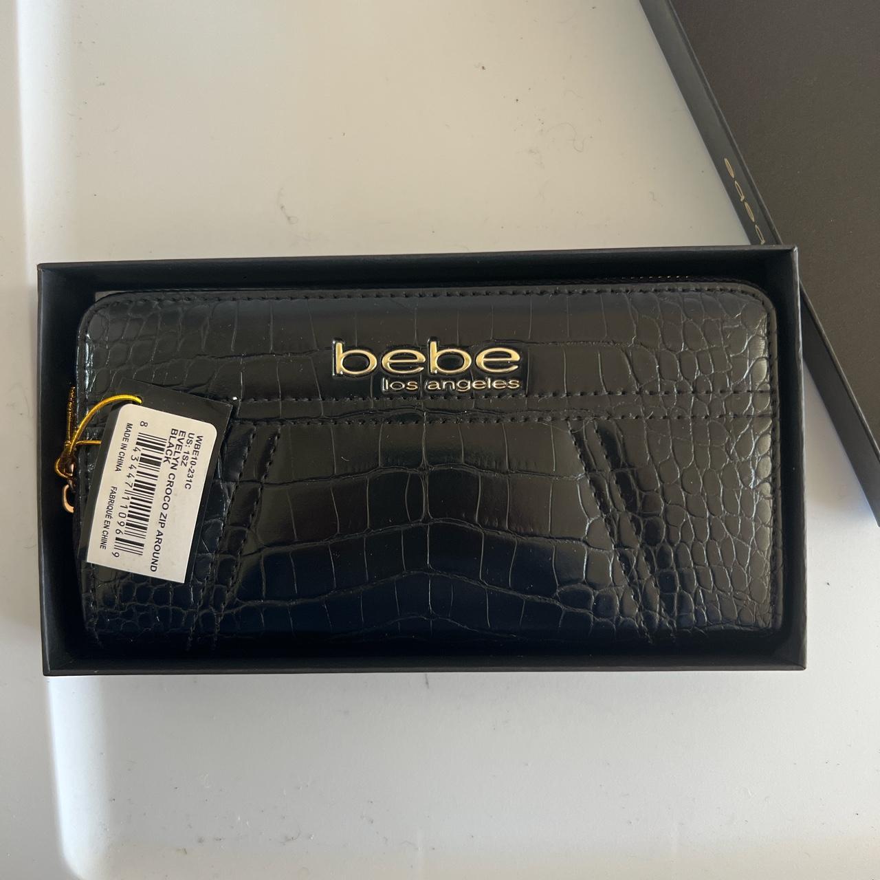 Brand new untouched black Bebe crocodile wallet Depop