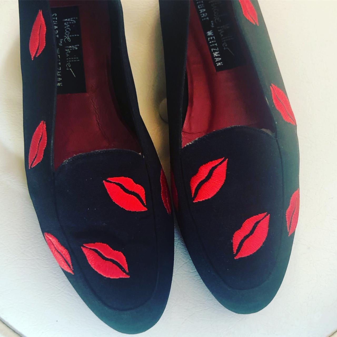 Nicole Miller Women's Red and Black Ballet-shoes (2)