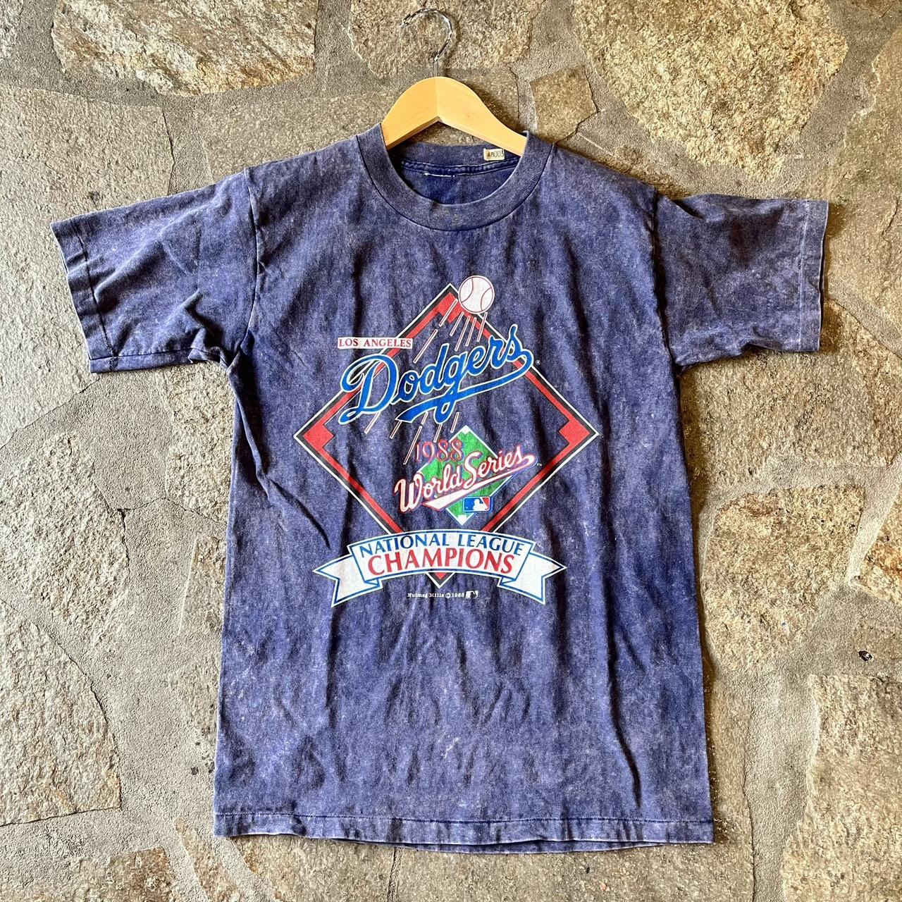 1980s 1988 World Series Dodgers T-Shirt Original - Depop