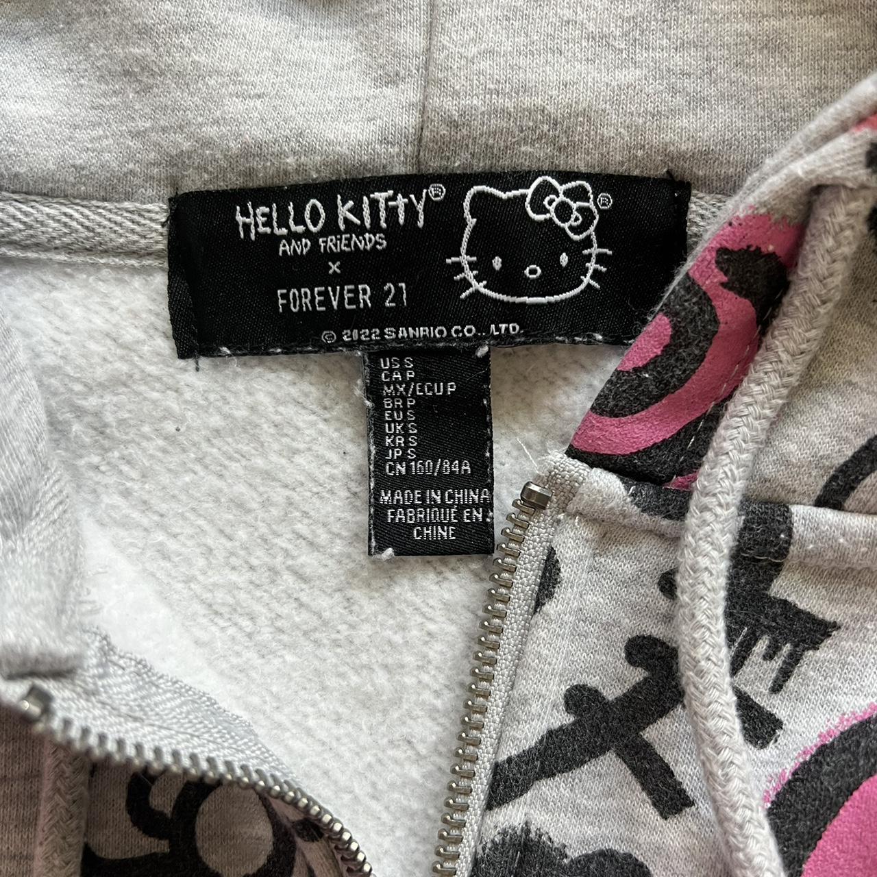 Forever 21 Hello Kitty Zip Up Hoodie. Perfect... - Depop