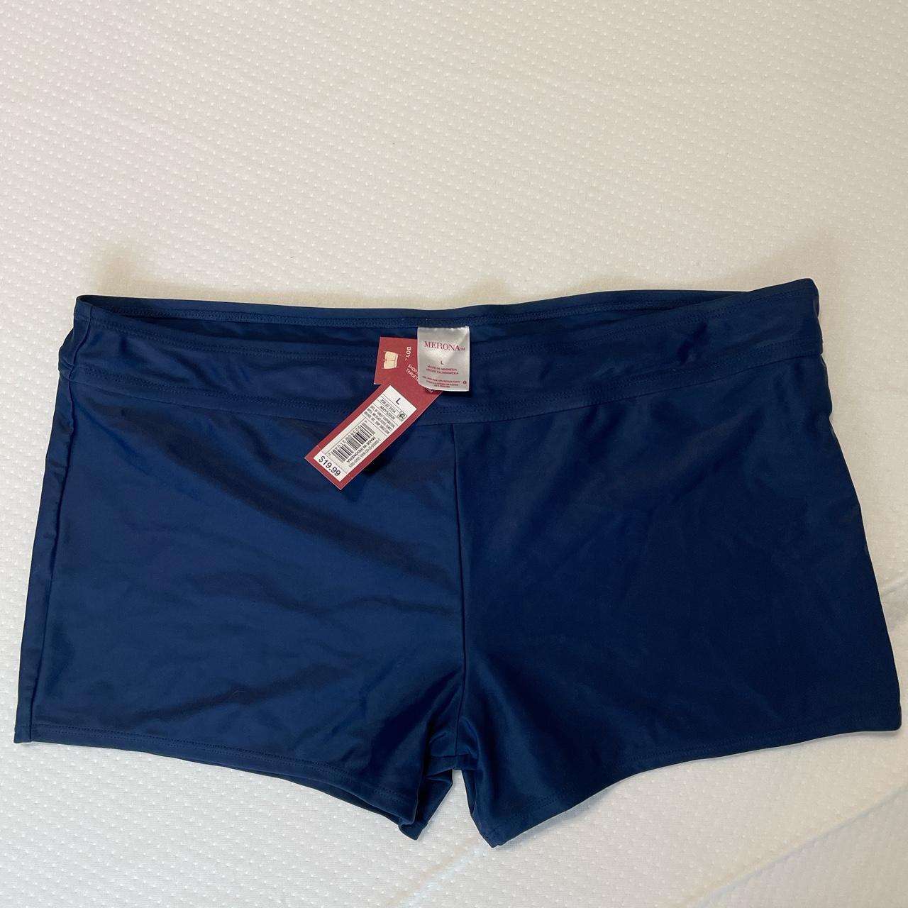 Target merona NWT swim boyshorts in navy blue #swim... - Depop