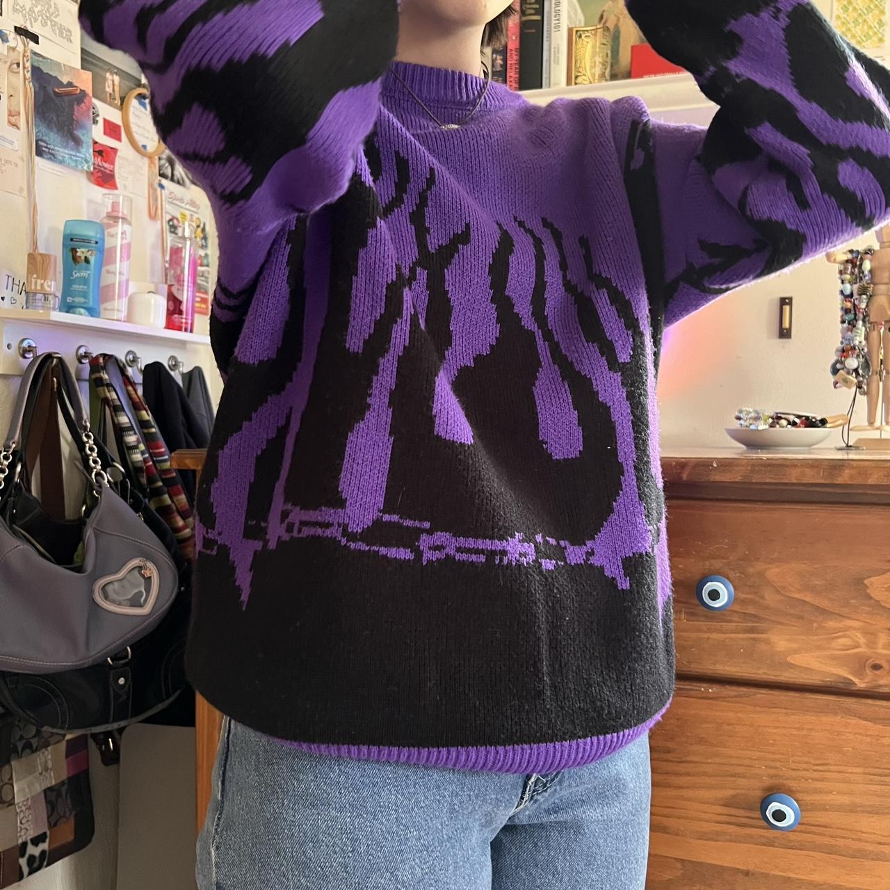 Purple Flame Sweater – AXIDITY