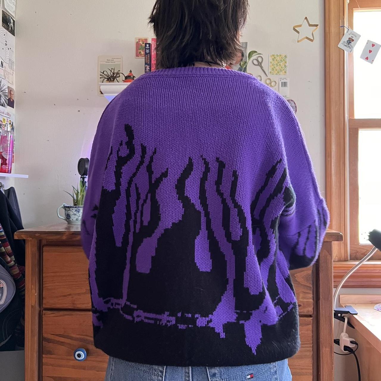 Purple Flame Sweater – AXIDITY