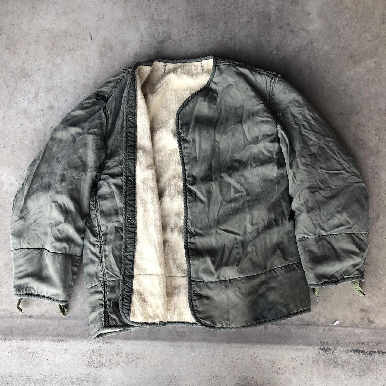 Vintage military jacket liner 1970s Size... - Depop