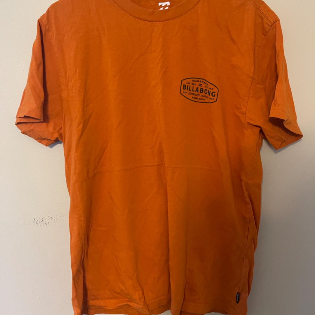 Men’s Billabong Orange Graphic T-Shirt Size: Medium... - Depop