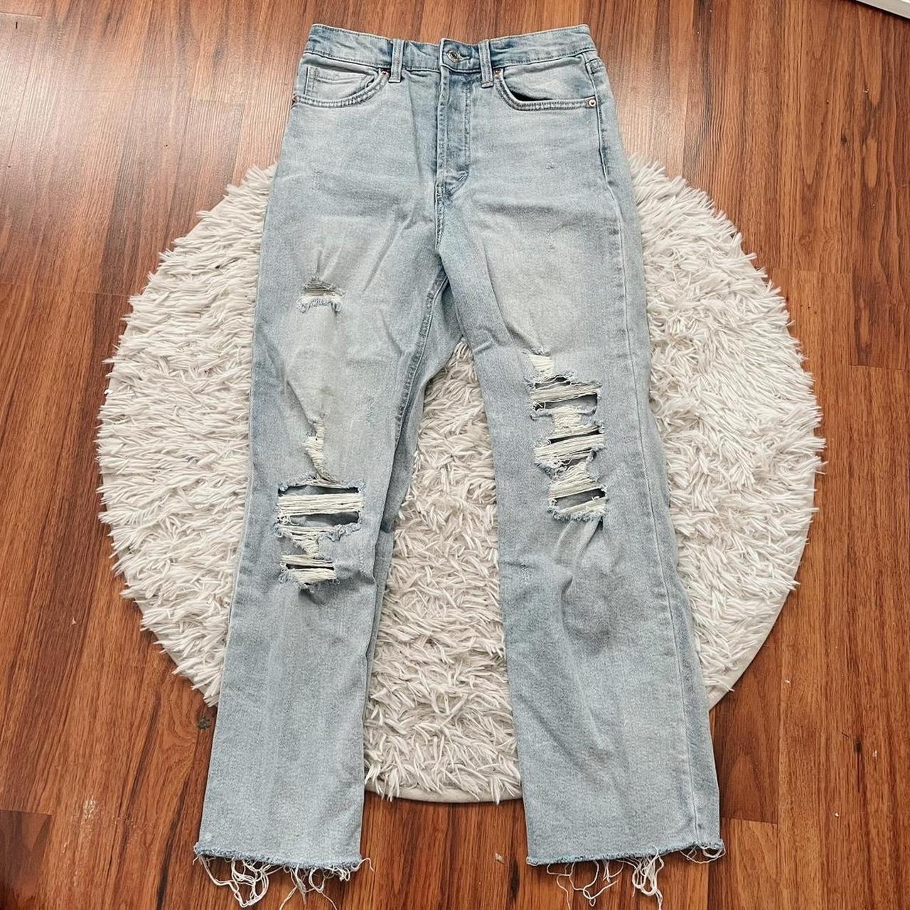 WILD FABLE HIGH RISE STRAIGHT JEANS -size 4... - Depop