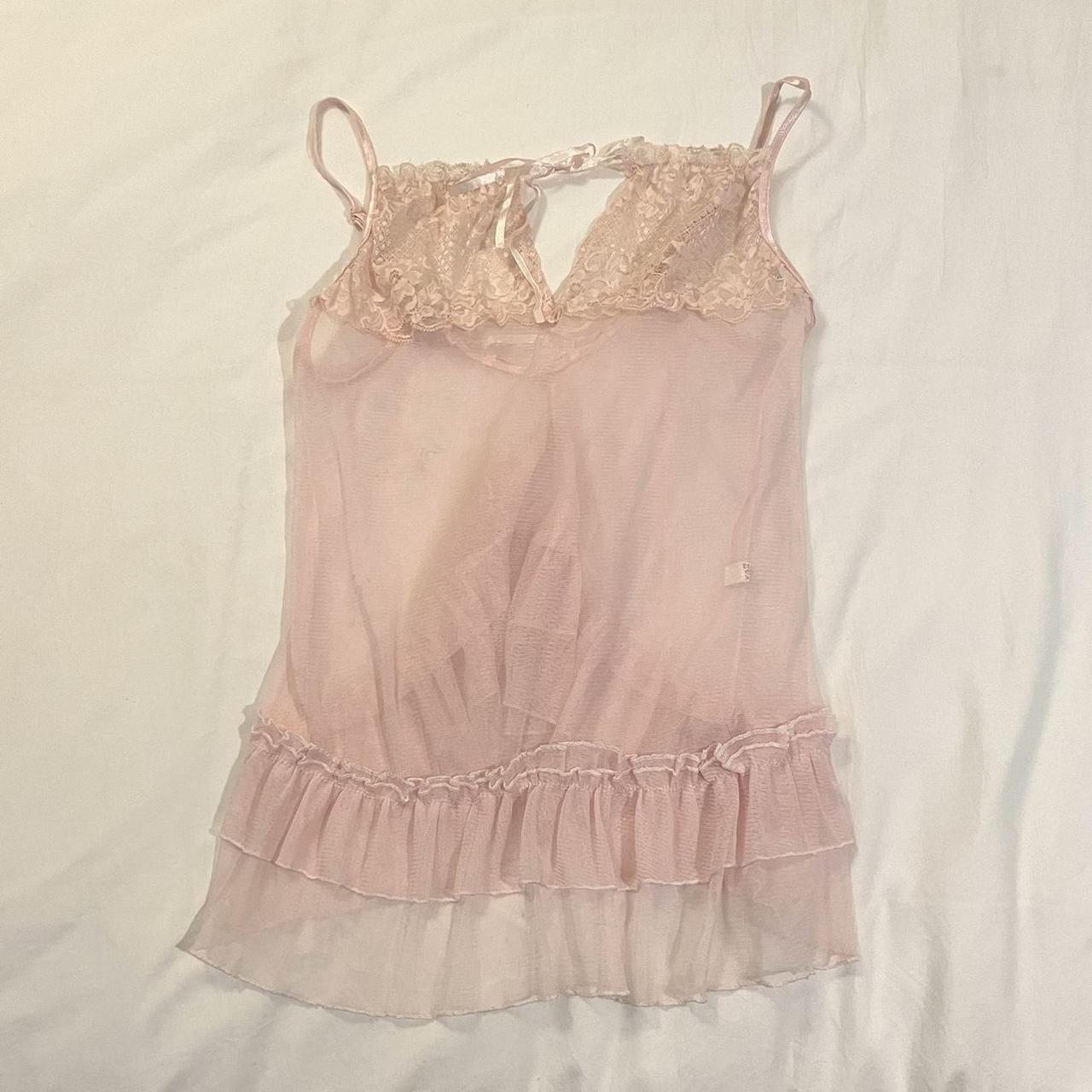 light pink cami top excellent condition - open to... - Depop