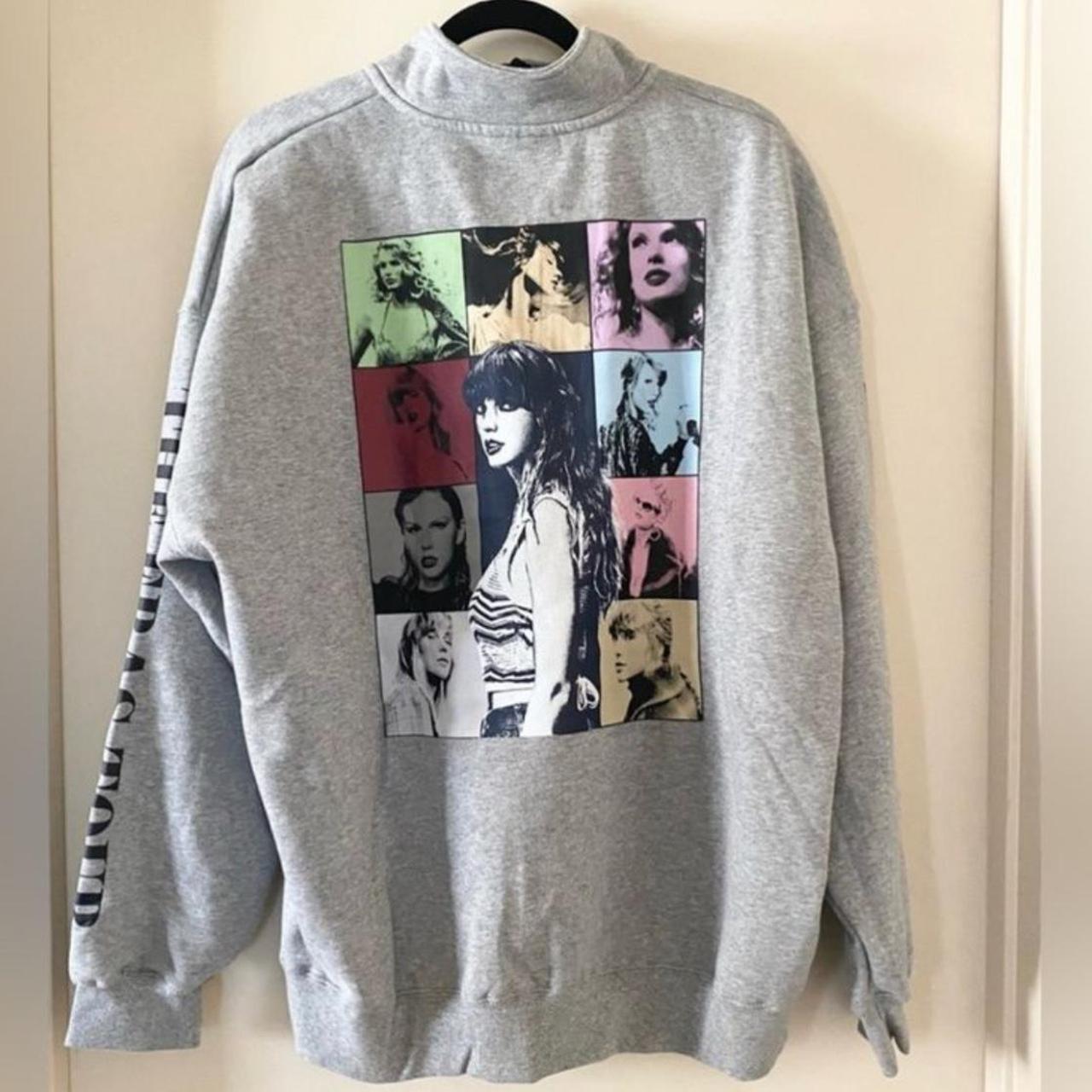 Taylor Swift Quarter zip size small, worn once and... - Depop
