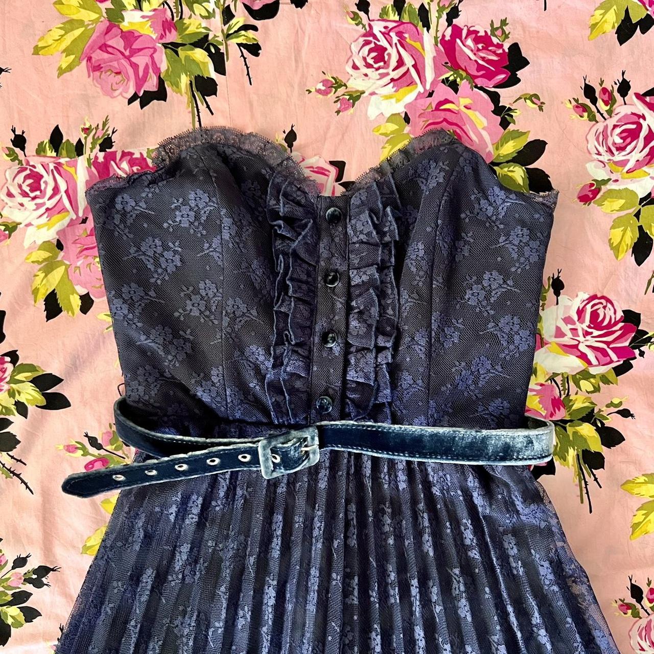 Betsey johnson navy dress best sale