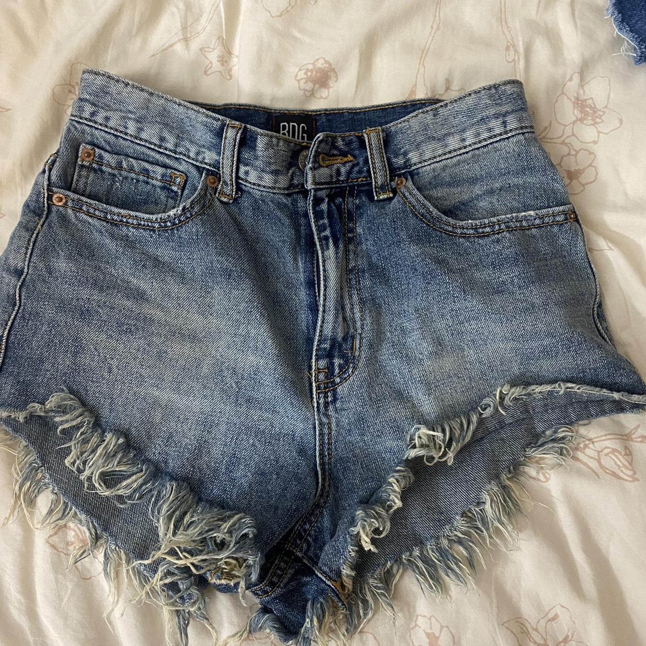 bdg black jean shorts