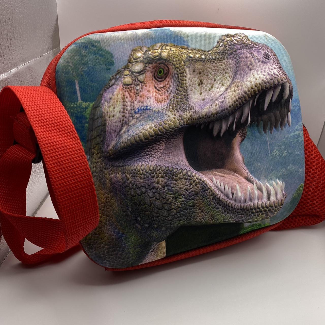 vintage jurassic park cross body lunch box,
