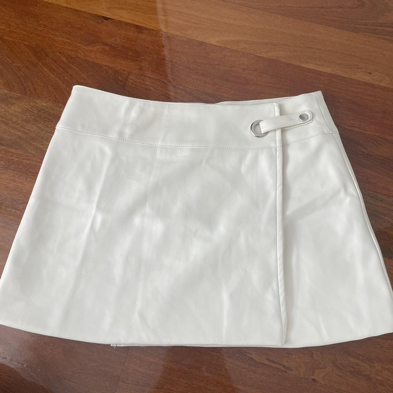 Motel mini white wrap skirt 🤍 Only worn a few times... - Depop