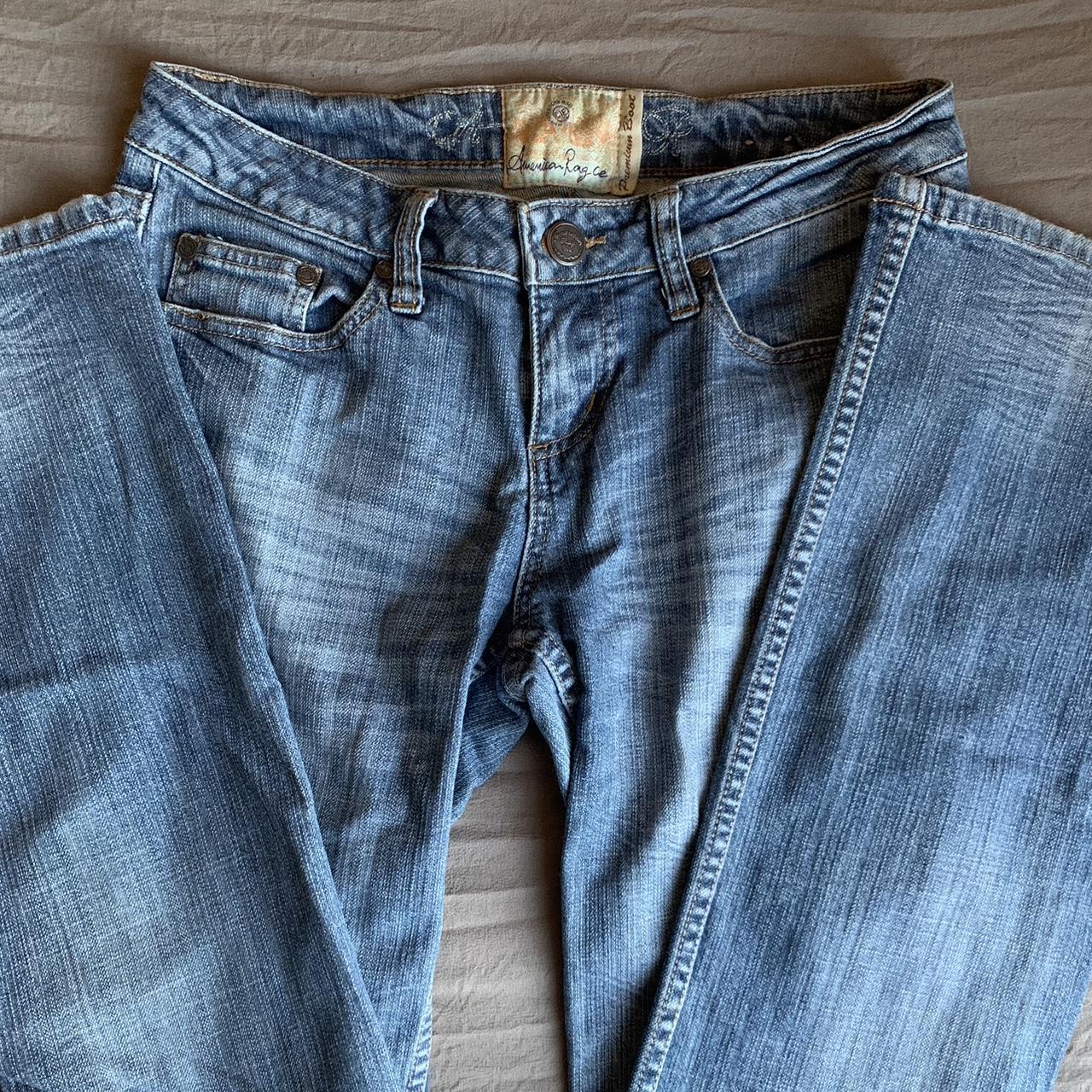 Distressed Low Rise Bootcut Jeans #bootcut #lowrise... - Depop