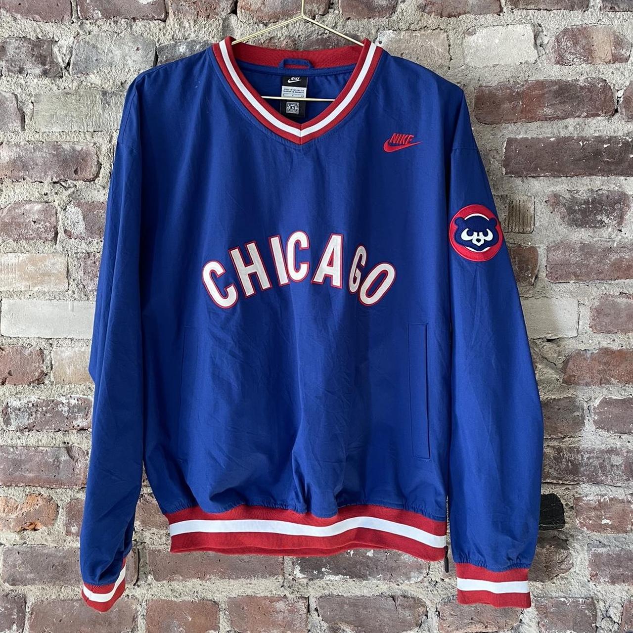 chicago cubs nike jersey button down top tagged - Depop
