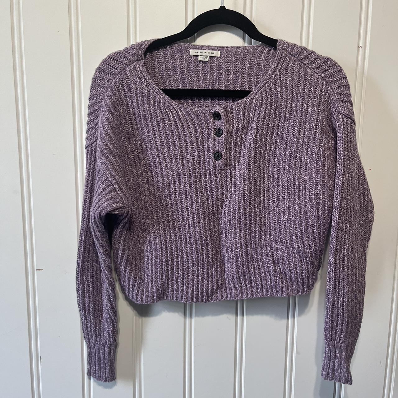 American eagle clearance purple sweater