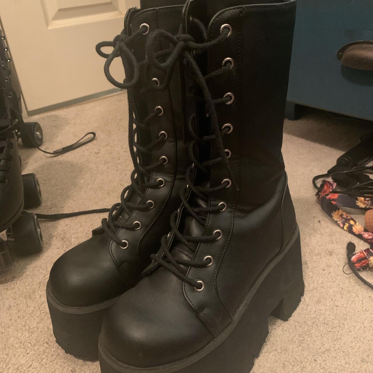 Demonia ashes-105 boots (vegan). I’ve used these a... - Depop