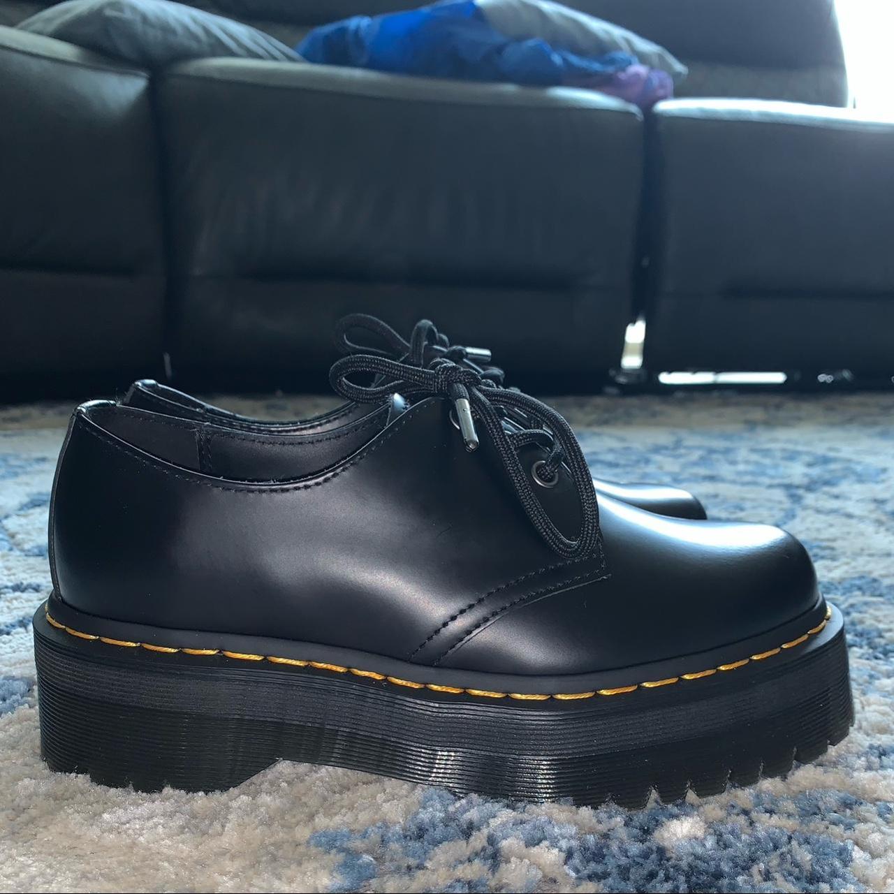 DOC MARTEN 1461 SMOOTH LEATHER PLATFORM OXFORDS... - Depop