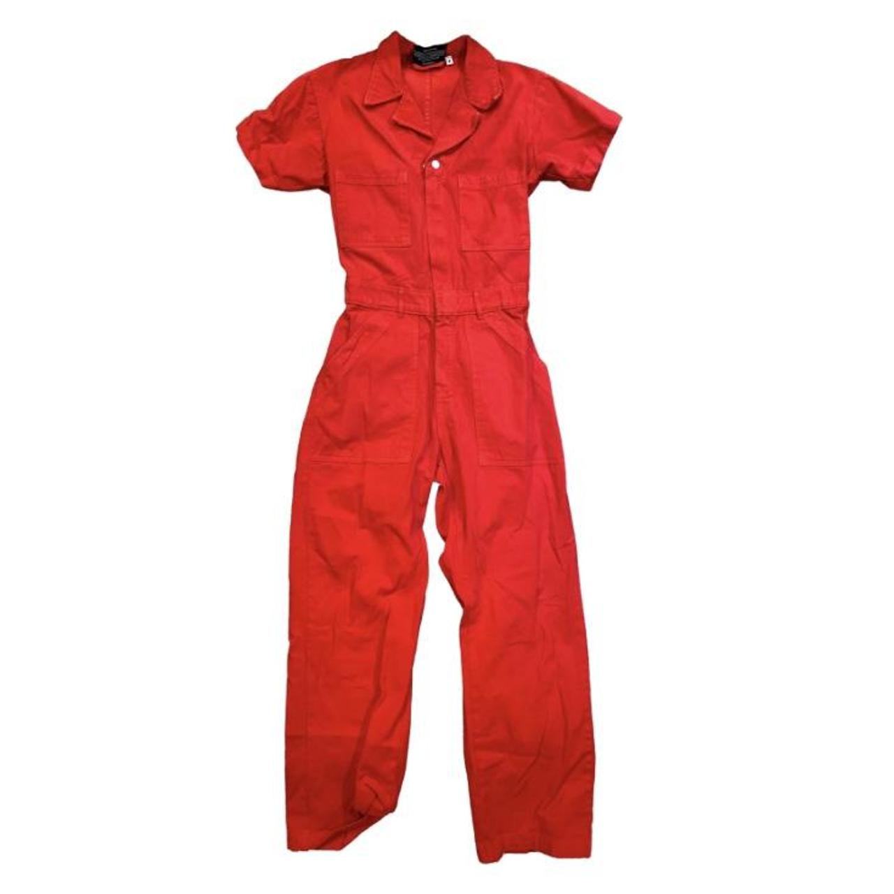 Big Bud Press Red Jumpsuit Size Small Color Red Depop