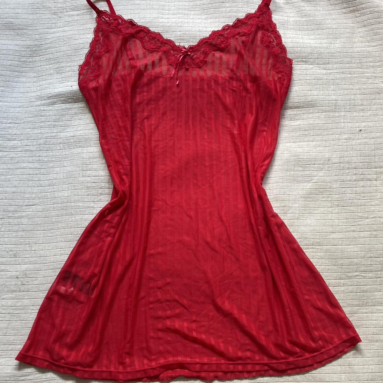 Red Heidi Klum lingerie dress Great condition Says... - Depop