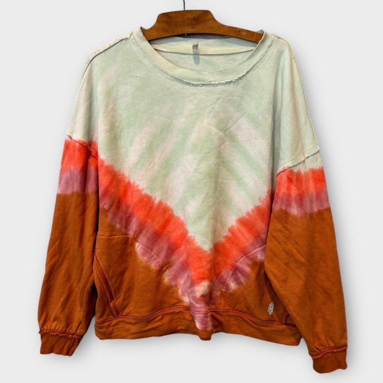 Free People Tie Dye store Metti Crew Sweatshir