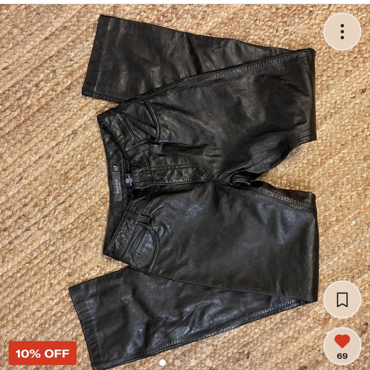 Y2k GAP bootcut genuine leather pants. Size 1 best
