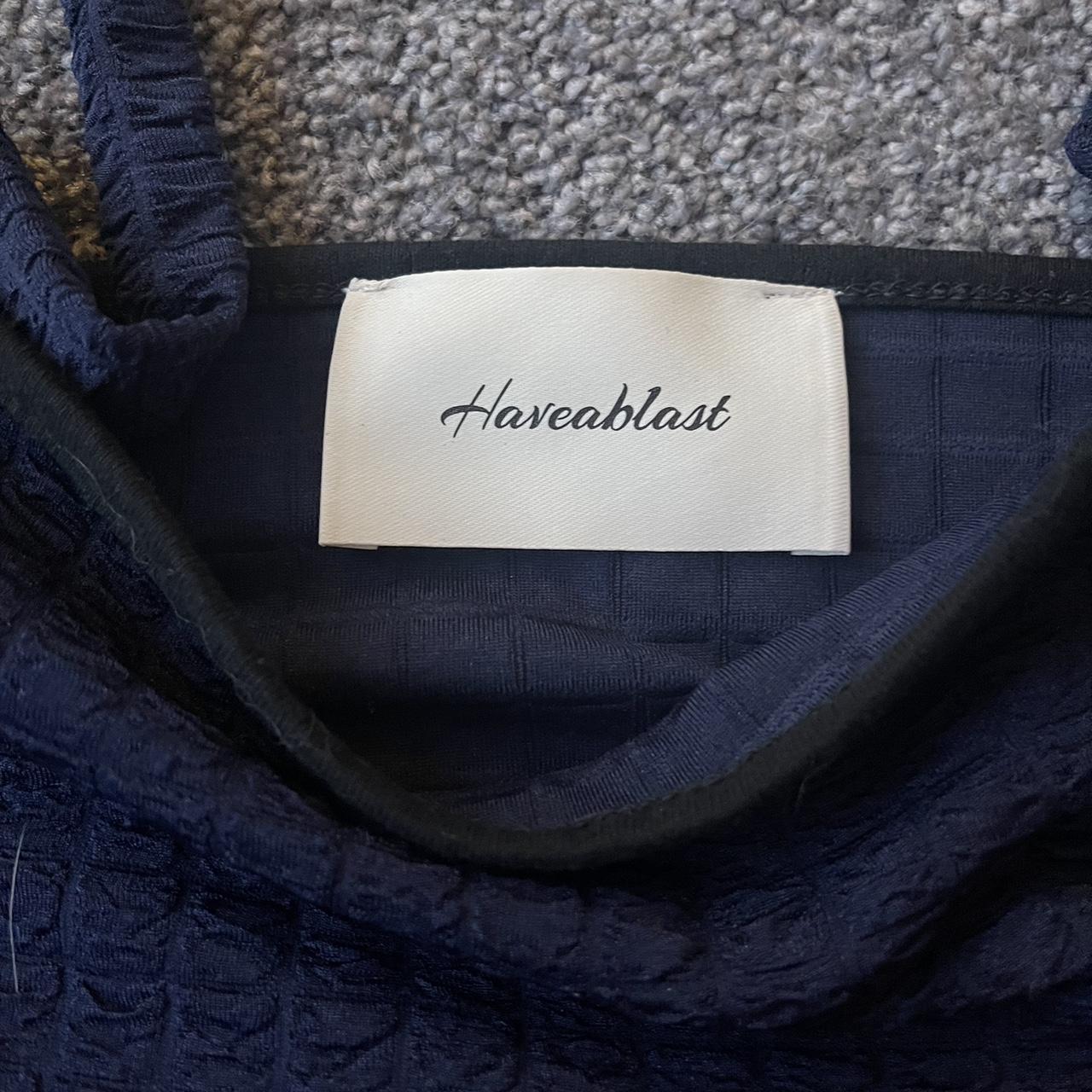 haveablast navy blue babydoll top. is such a nice... - Depop