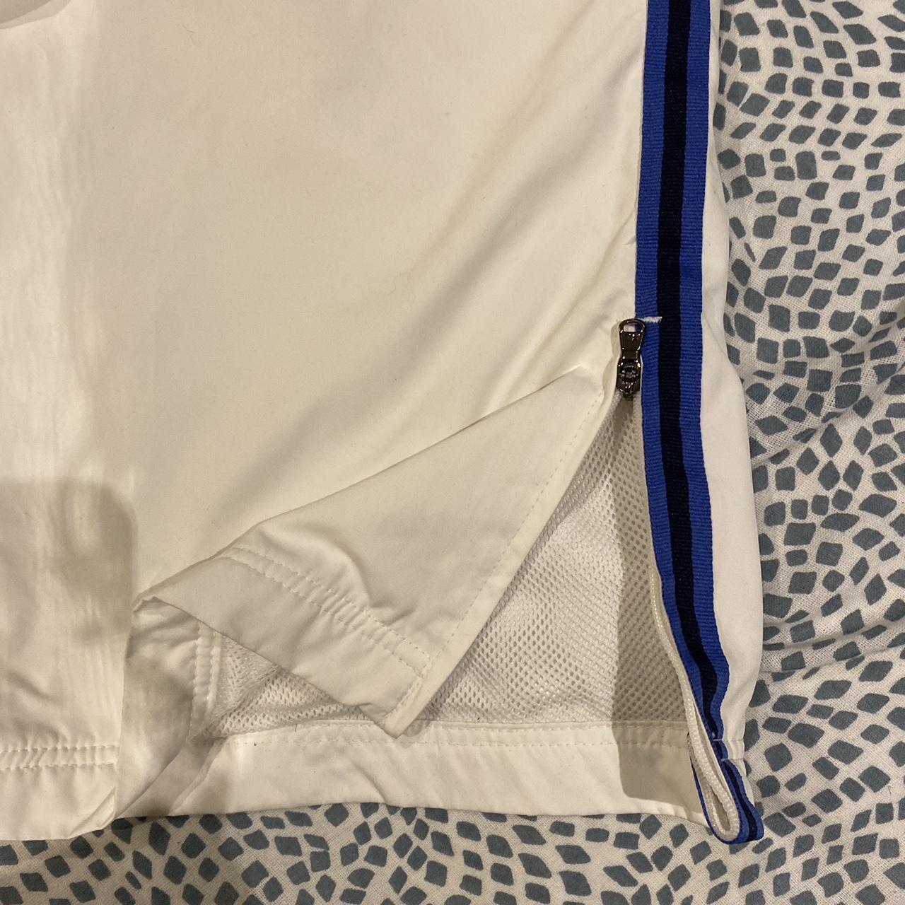 Polo Ralph Lauren Women's White and Blue Trousers | Depop