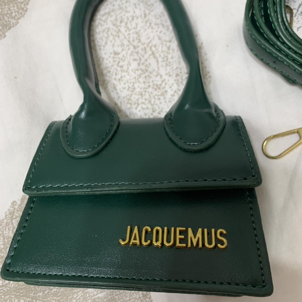 Jacquemus Women's Green and Gold Bag | Depop