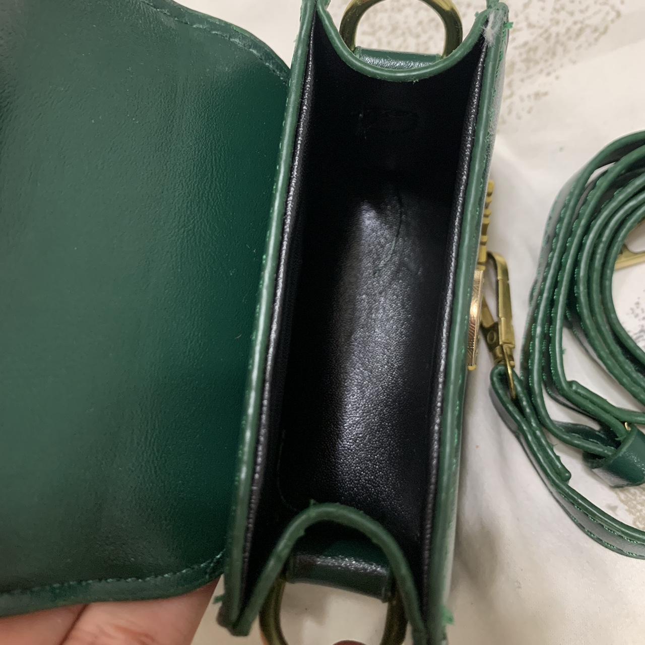 Jacquemus Women's Green and Gold Bag | Depop