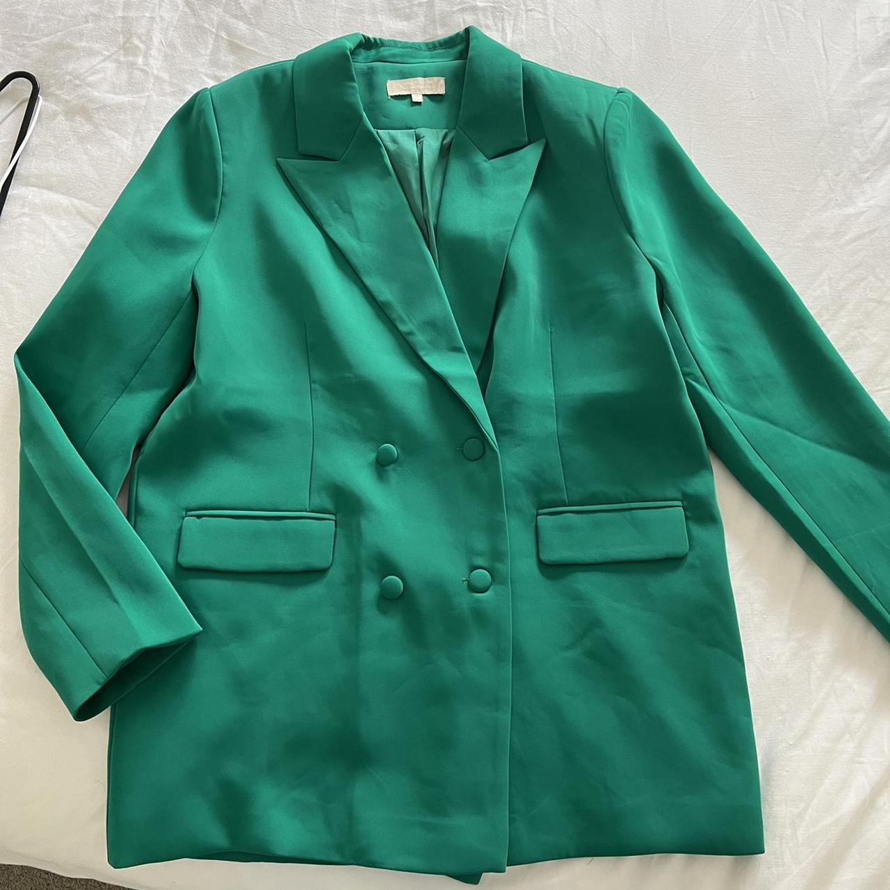 Meshki Women's Green Coat | Depop