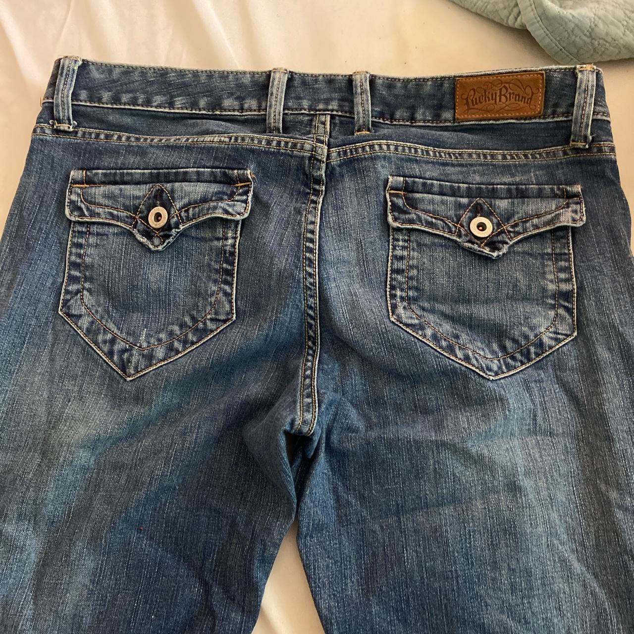 Lucky Brand Women's Navy Jeans | Depop