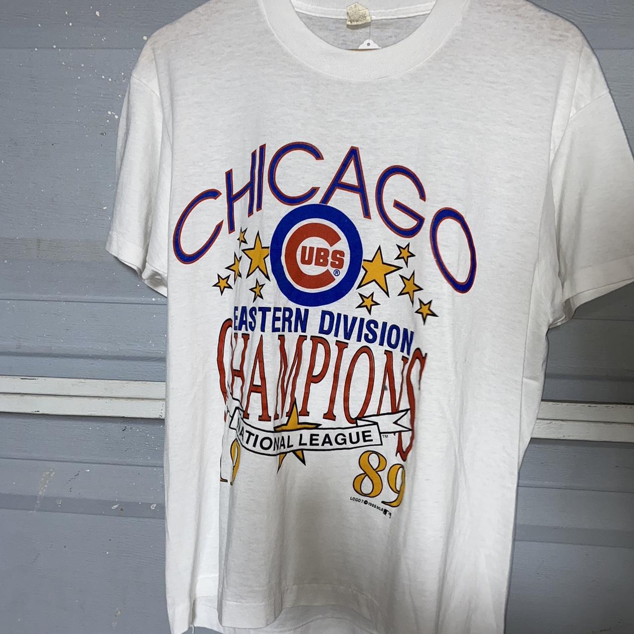 vintage chicago cubs t shirt 1989