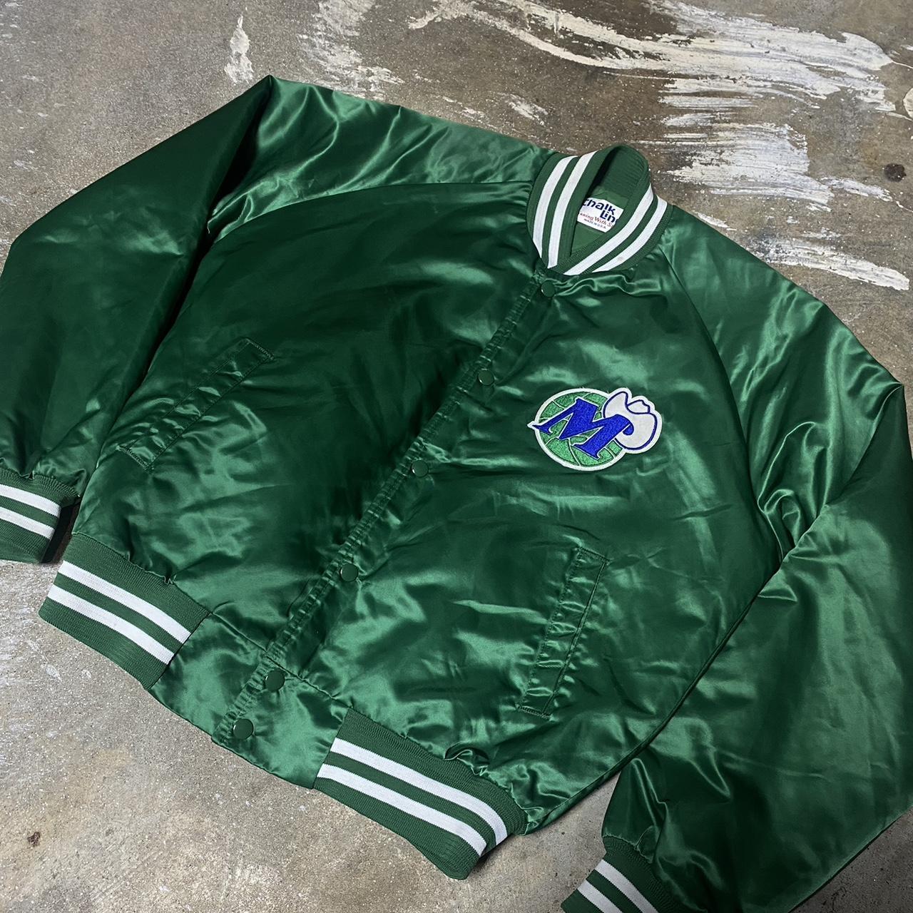 Dallas Mavericks Green Satin Jacket