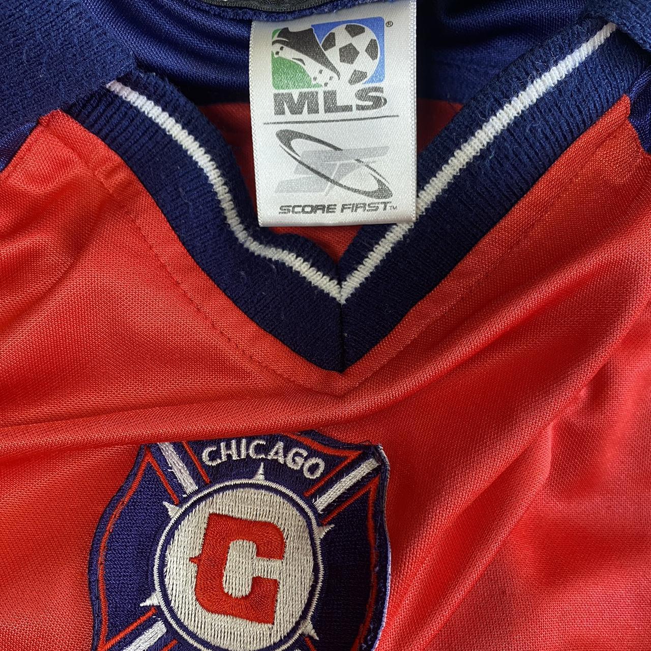 Vintage Chicago Fire MLS Soccer Jersey XL All offers - Depop