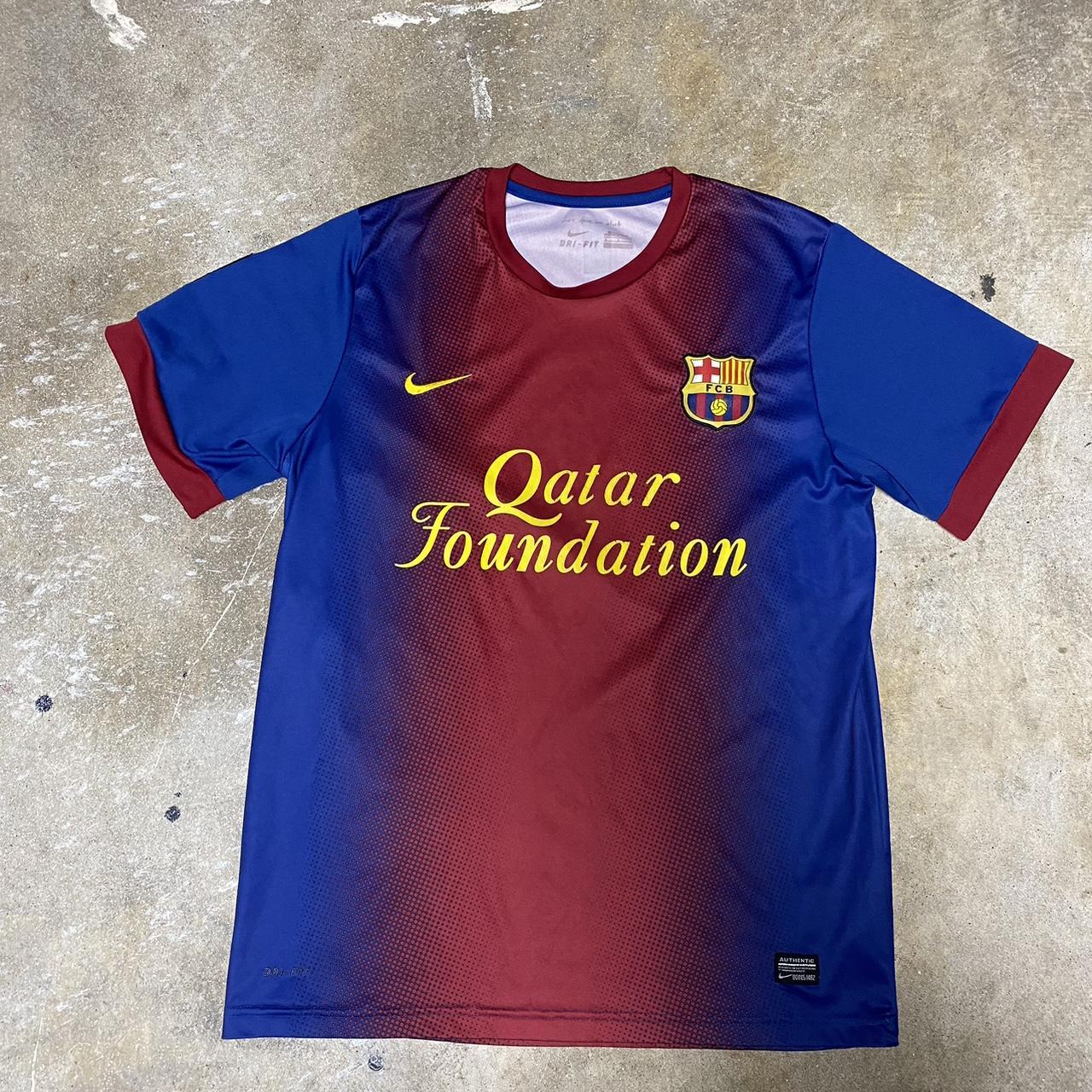 Crazy 2012 Fc Barcelona Jersey Size L in good shape... - Depop