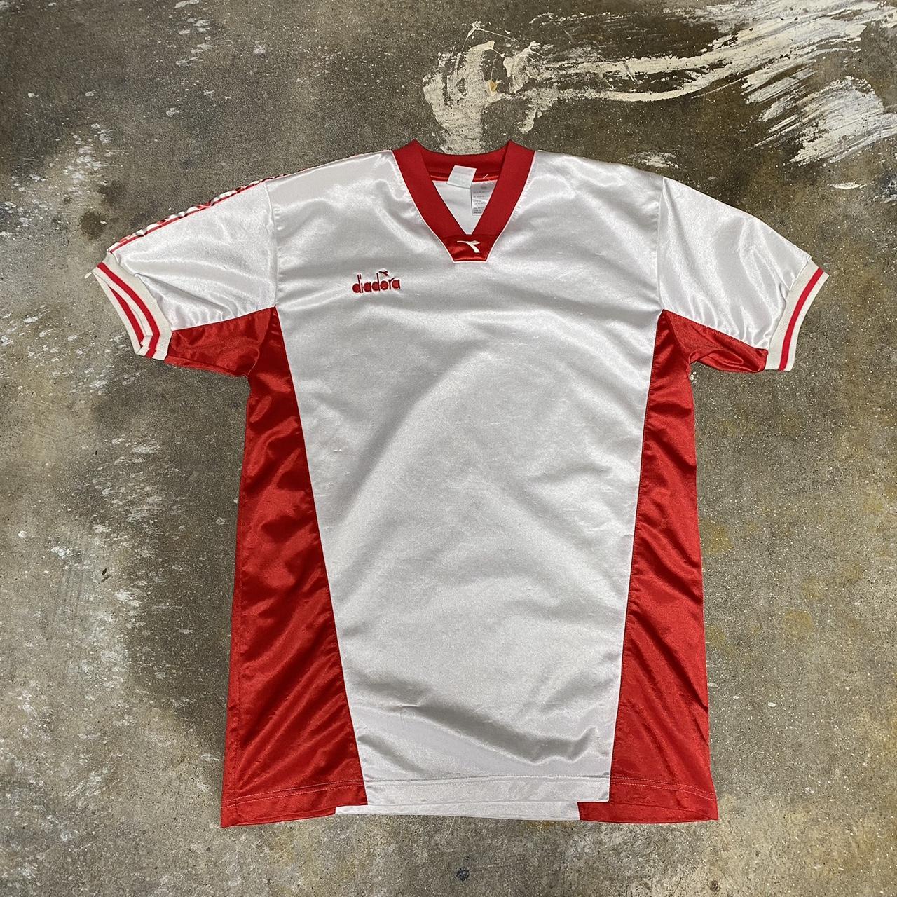 diadora サッカーシャツ 白 赤 11 diadora サッカーシャツ 白 赤 11 diadora サッカーシャツ 白 赤 11