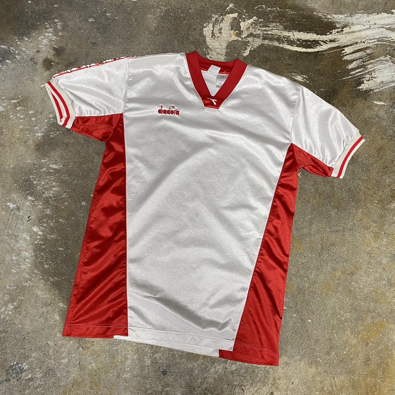 Crazy Diadora Soccer Jersey Size Medium in good | Depop