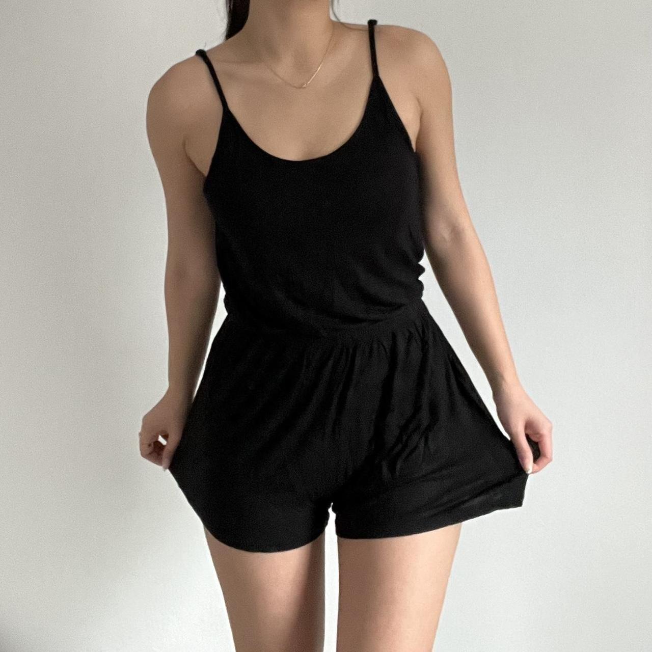 H&m cheap black romper