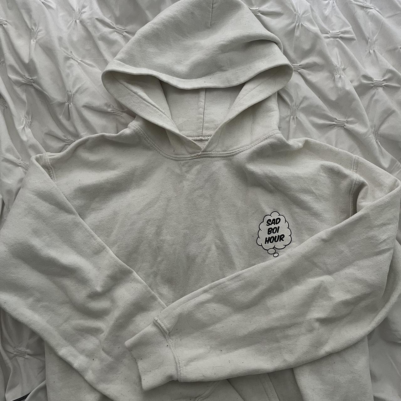 Emma chamberlain merchandise White jumper with Depop