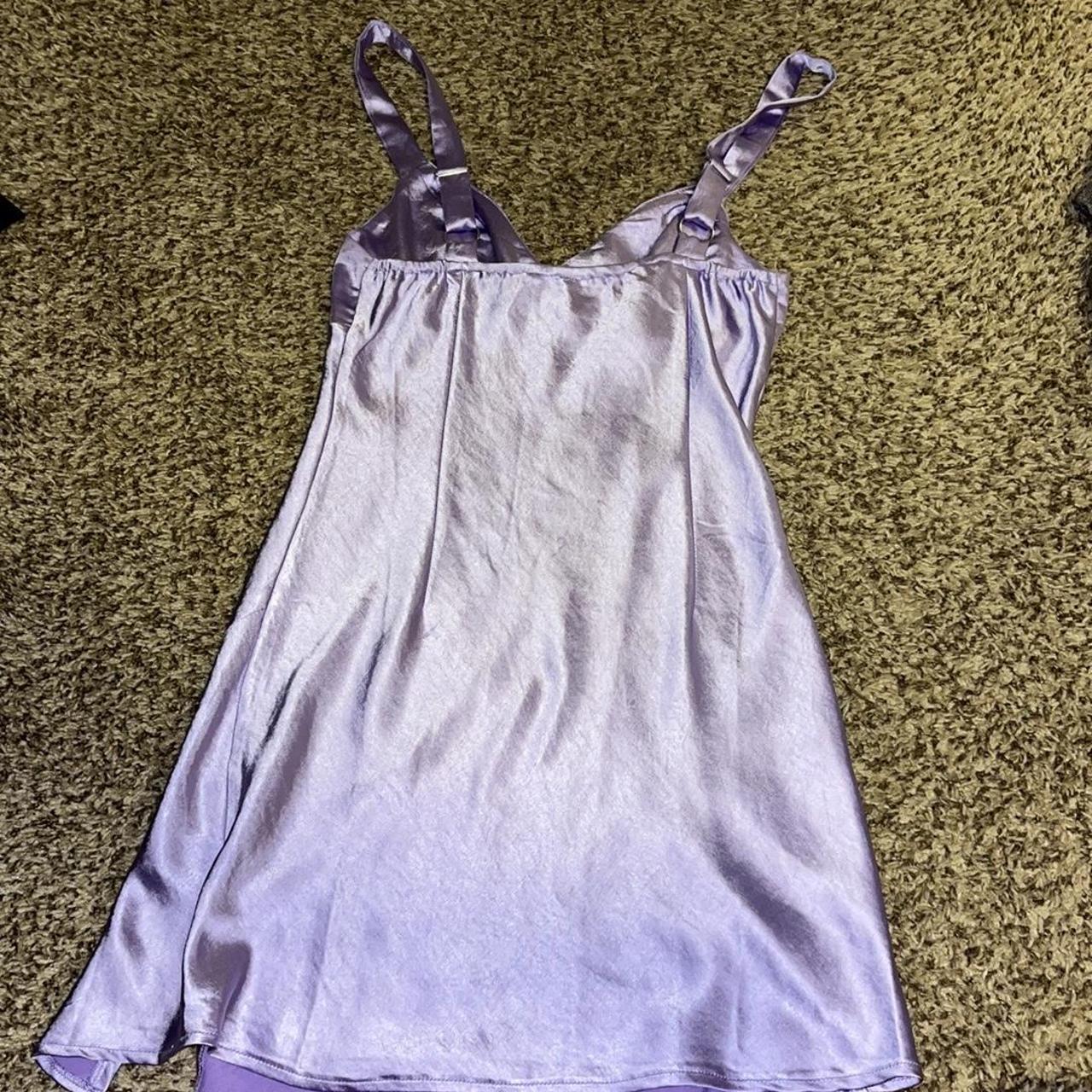 purple princess polly silk dress adjustable straps... Depop