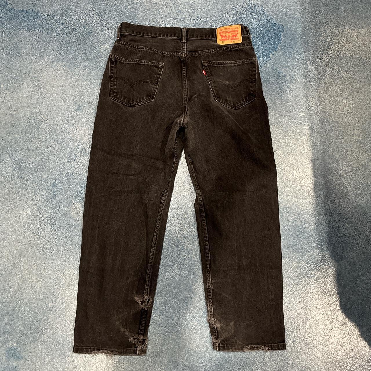 Levi's Men's Black and Brown Jeans (2)