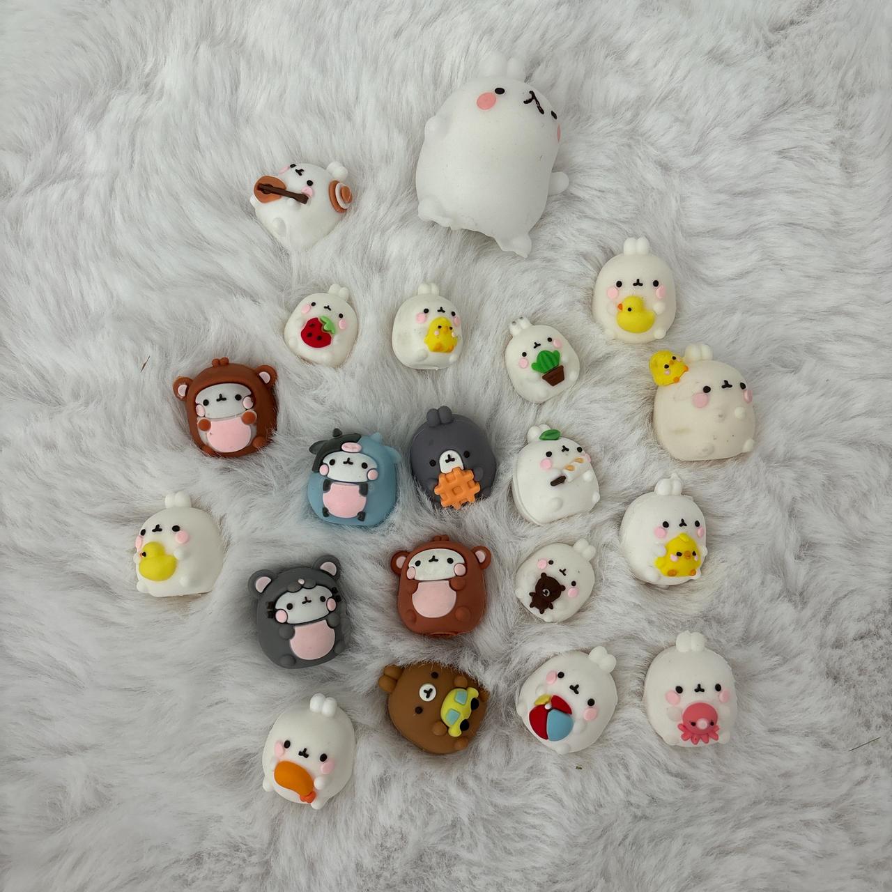 21 molang small figurines - Depop