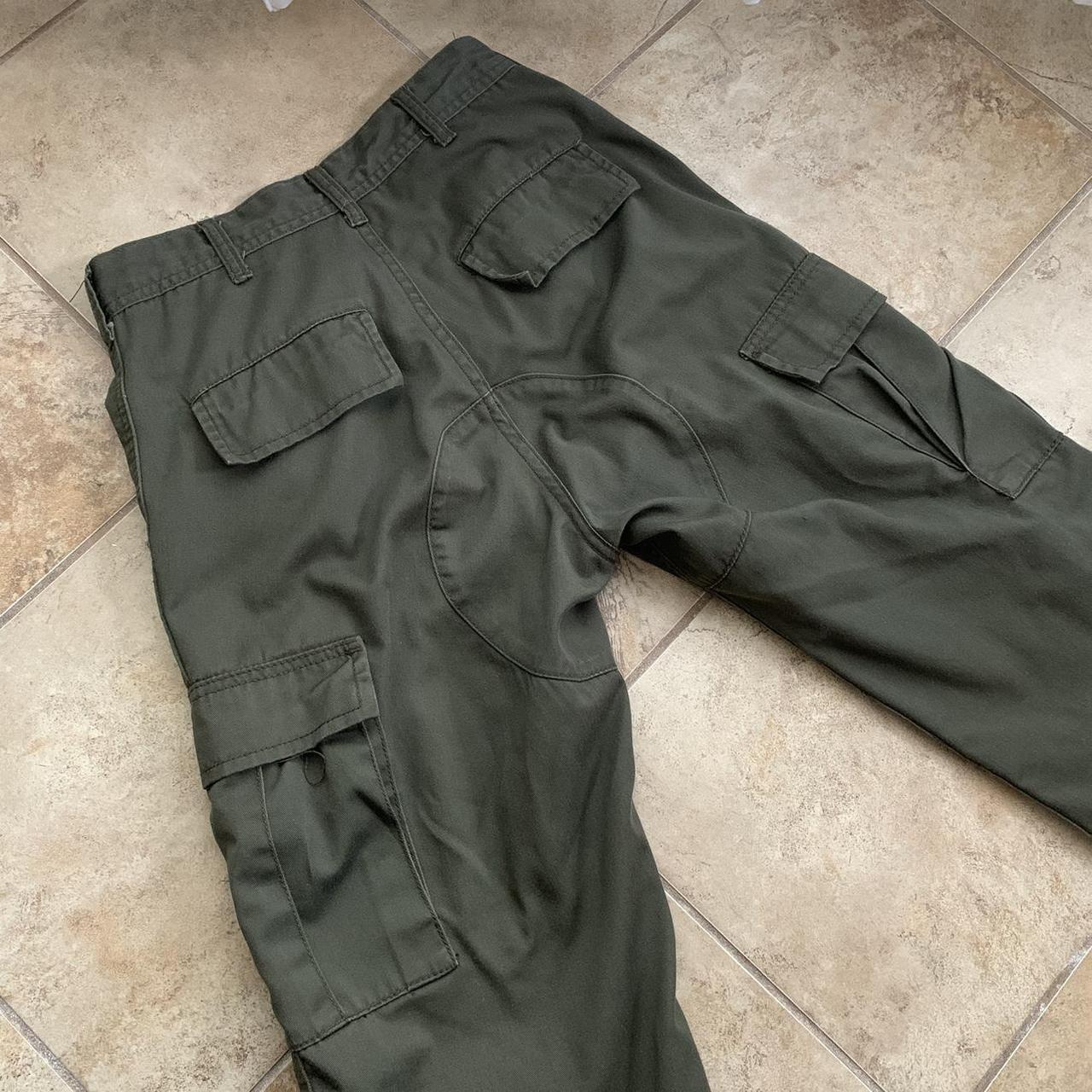 Brandy Melville J. Halt Green Cargo Pants in good... - Depop