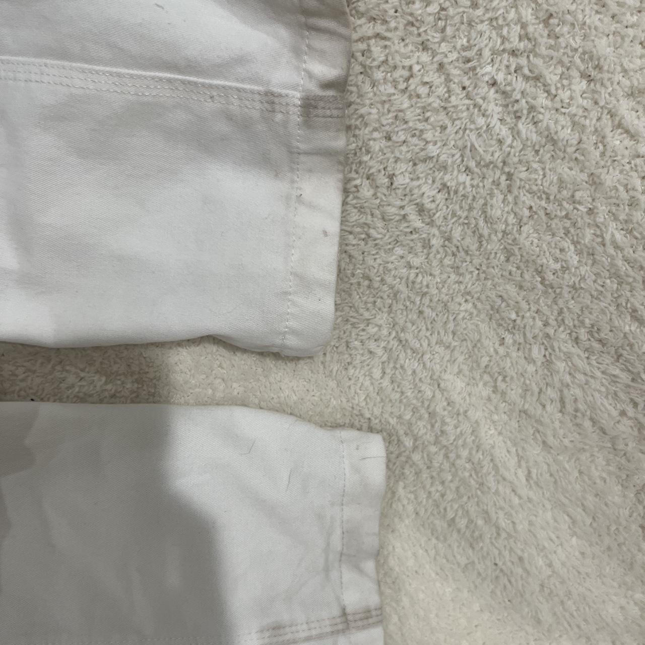 brandy melville white kim cargo pants Depop